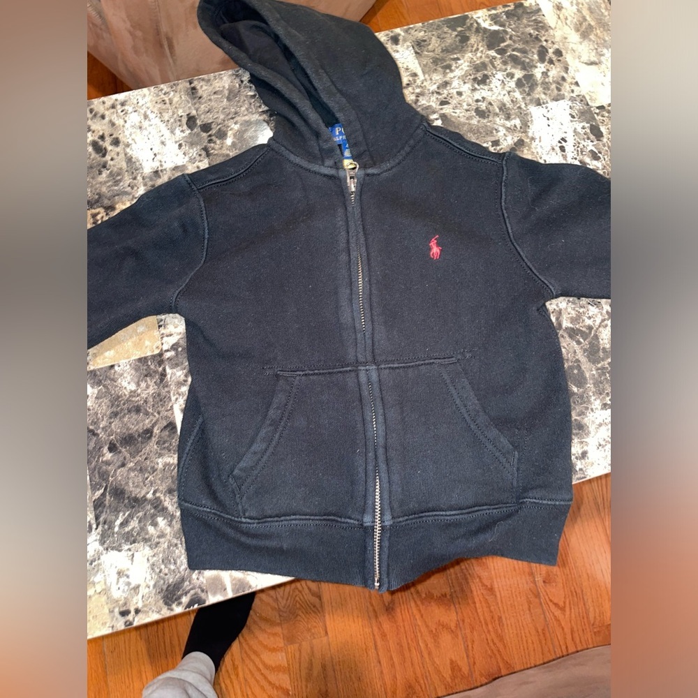 Polo Ralph Lauren Toddler Black Hoodie 4T - Picture 2 of 4